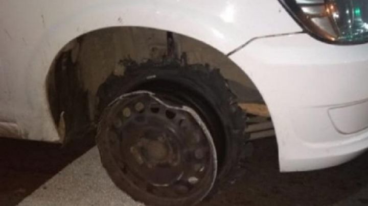 Mujer de Laredo manejaba ebria en carro sin llantas; pretendía cruzar la ciudad