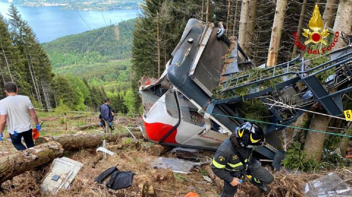 VIDEO: Fuerte accidente del teleférico que se desplomó en Italia