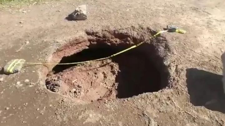 VIDEO: Registran hundimiento cerca del enorme socavón de Puebla