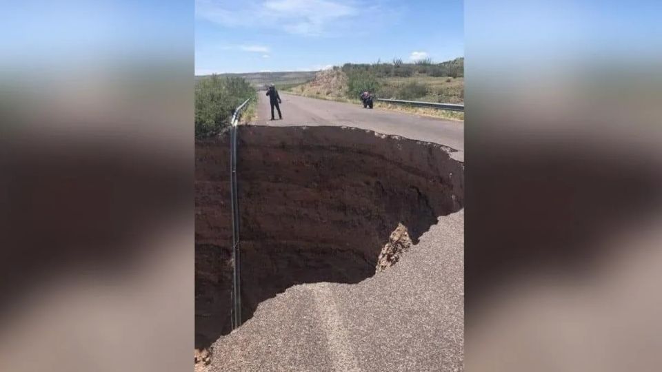 un nuevo socavón en Chihuahua