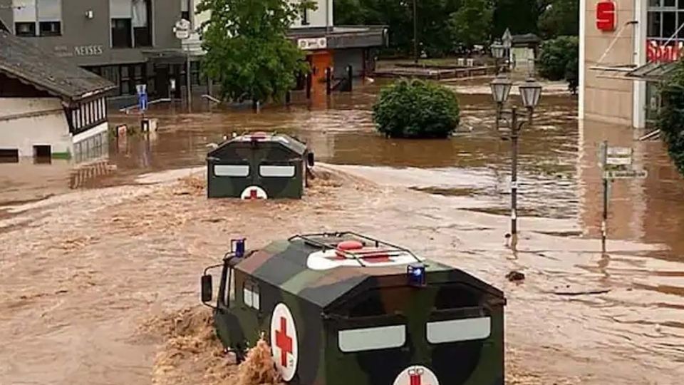 Las devastadoras lluvias han provocado una catástrofe natural en el este de Alemania.