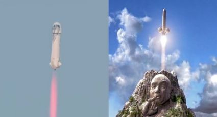 Los MEMES del viaje al espacio exterior de Jeff Bezos y la peculiar forma del cohete