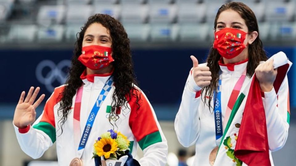 Las mexicanas se quedan con el bronce en clavados femenil.