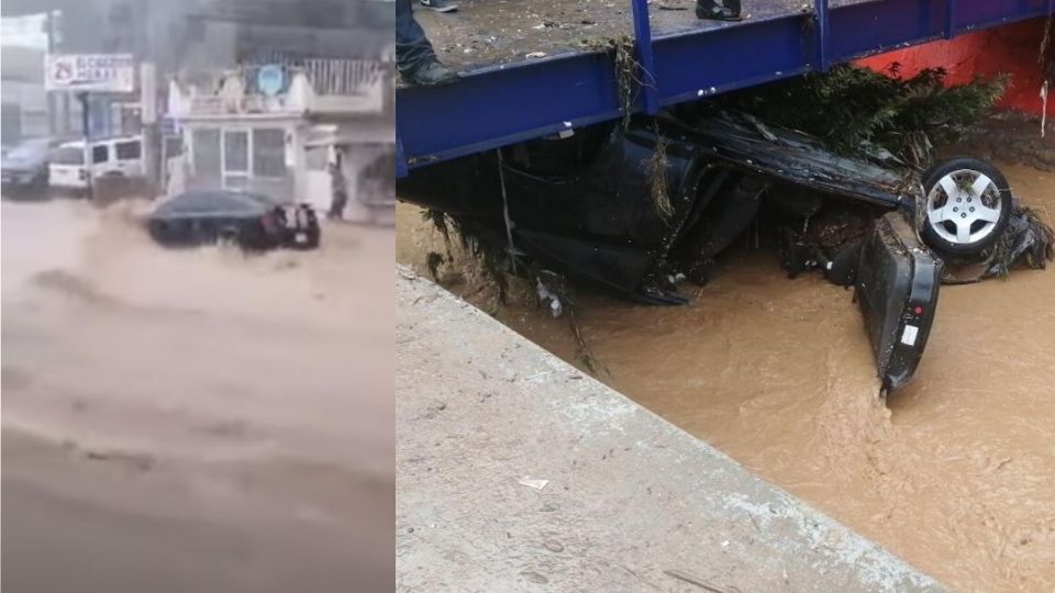 la corriente se arrastra el carro