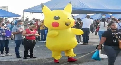 Hasta Pikachu se vacuna en Nuevo Laredo contra el covid-19