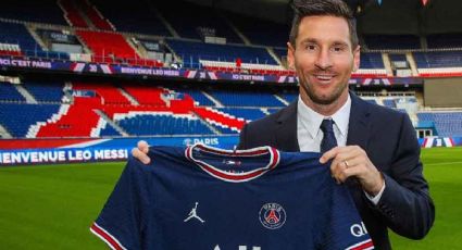 Lionel Messi luce los colores y el dorsal del PSG