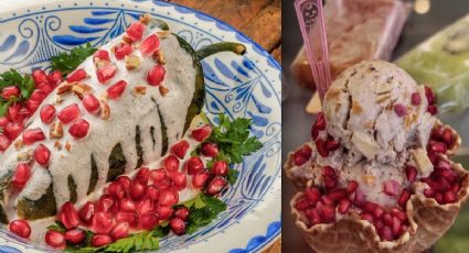 Helado de chile en nogada, un postre que encanta a turistas