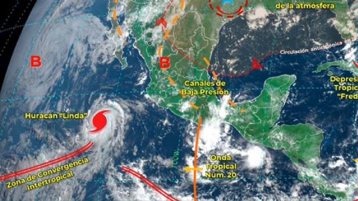 La mala: Huracán Linda ya es categoría 4; la buena: se aleja de las costas mexicanas