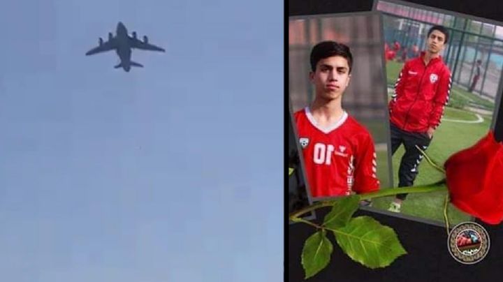 Afgano que cayó de un avión militar era un joven futbolista