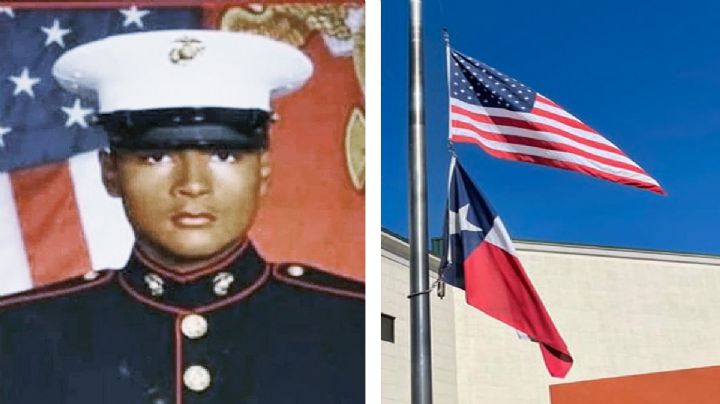 Ondean banderas a media asta en honor a Marine de Laredo muerto en Afganistan