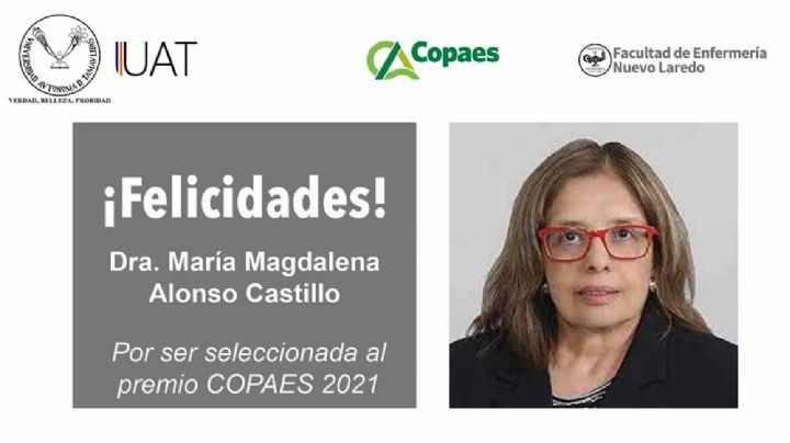 Profesora de la Facultad de Enfermería recibirá Reconocimiento Nacional COPAES 2021