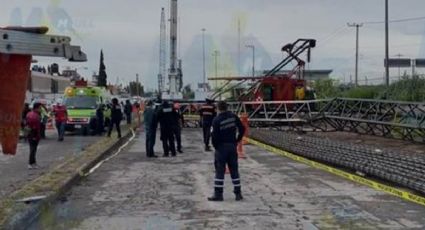 ¡Tragedia! Cae enorme grúa y mata a 5 trabajadores en Ecatepec