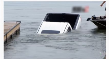 Video Viral: Camioneta cae al lago durante una transmisión en vivo