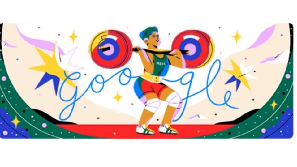 A través de un Doodle, Google conmemoró la hazaña realizada por la pesista mexicana