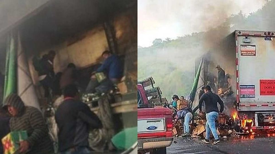 Por el incendio de la unidad se reportaron daños materiales invaluables y el cierra parcial de la autopista