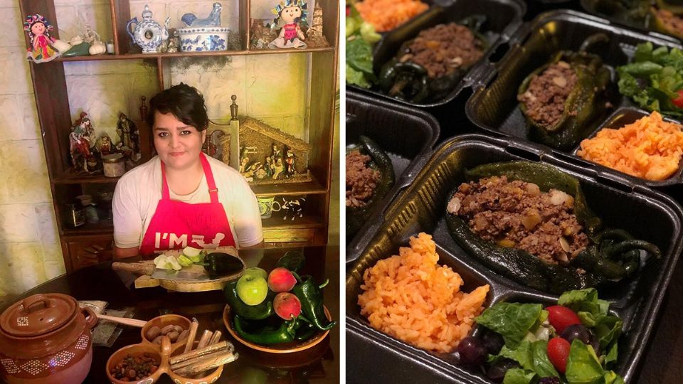 Elena Fernández heredó no sólo la receta y el gusto por los chiles en nogada