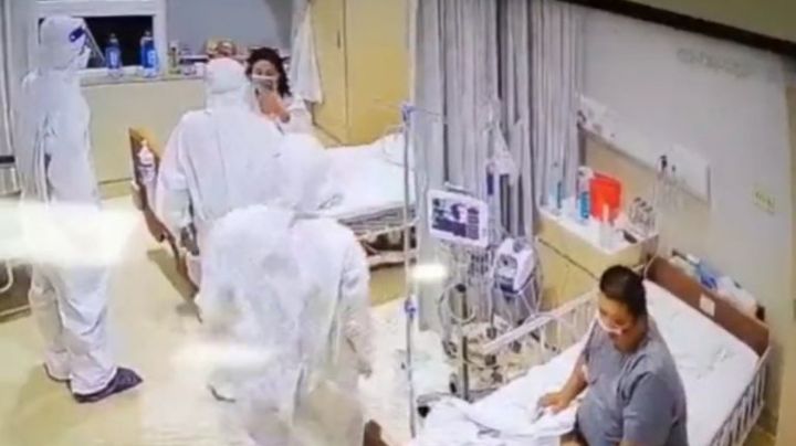 Video Viral: Paciente con Covid confunde a enfermero con fantasma