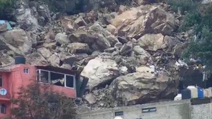 Una familia sigue bajo los escombros en el Cerro de Chiquihuite; temen otro derrumbe