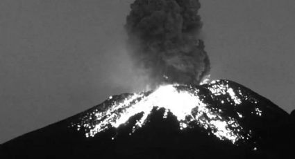 VIDEO: Continúan explosiones en el volcán Popocatépetl