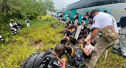 Redadas de migrantes en Tamaulipas: bajan de autobuses a 500 haitianos.