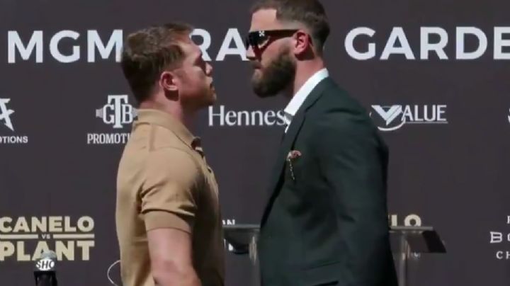 ¡Qué fuerte! ¡Canelo se fue a los golpes con Plant antes de la conferencia!