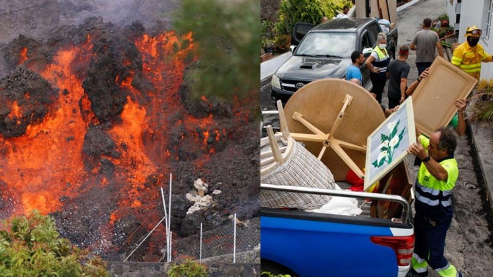 Se informa que la actividad volcánica del Cumbre Vieja sigue activa por lo que continua la expulsión de lava