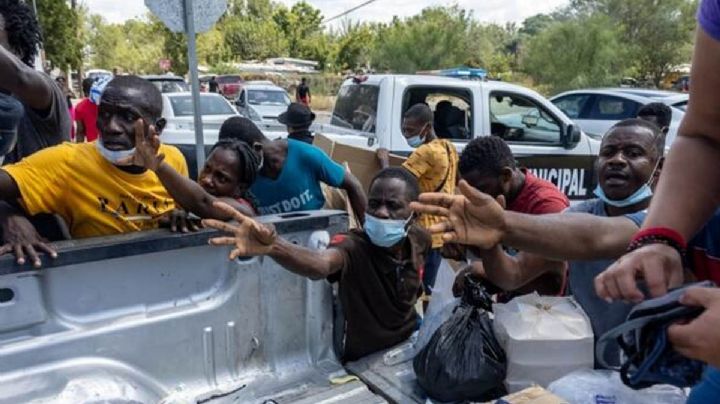 VIDEO: Tensión en campamento de migrantes haitianos tras un operativo policiaco