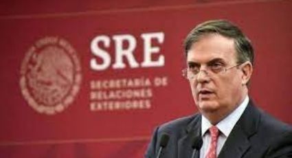 Marcelo Ebrard, secretario de Relaciones exteriores comparece ante el Senado de la República.  