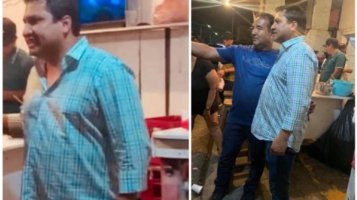 ¡Nadie le avisó que se canceló la Feria! Julión Álvarez en Nuevo Laredo comiendo tacos