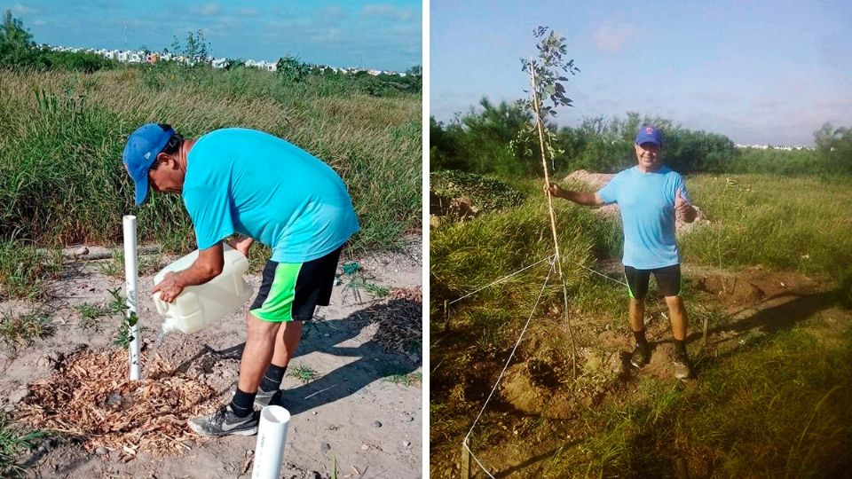 Sin necesidad de ayuda de autoridades él ayuda al medio ambiente