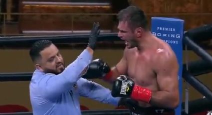 VIDEO: Boxeador golpea al referí por detener su combate