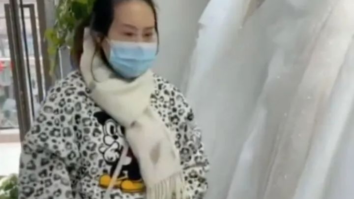 VIDEO: Mujer corta 32 vestidos de novia porque tienda se negó a darle reembolso