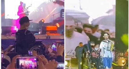 Video: Cargan a joven en silla de ruedas hasta el escenario de Santa Fe Klan.