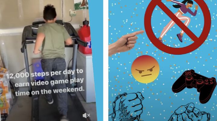 VIDEO: Madre obliga a sus hijos a caminar 12 mil pasos para tener derecho a jugar videojuegos