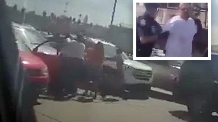 VIDEO | Se desata pelea campal en el Puente Dos de Nuevo Laredo