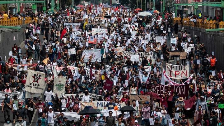 2 de octubre: realizan marcha en CDMX por el 54 aniversario de la matanza de Tlatelolco