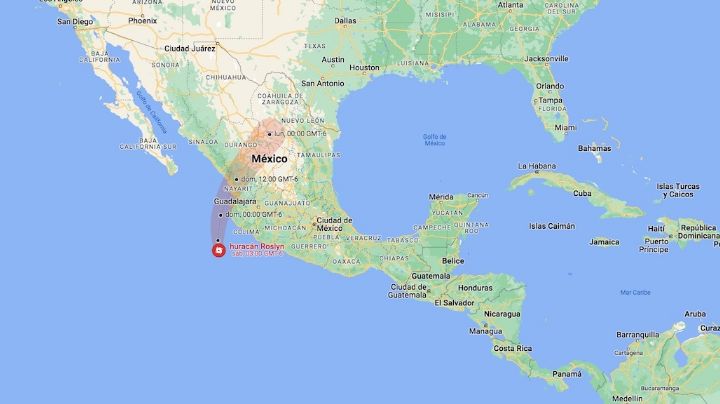 Huracán 'Roslyn' ya es categoría 4; esta es su trayectoria
