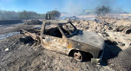 Un día después del incendio de la cartonera, solo quedan cenizas | FOTOS