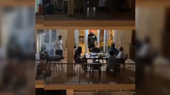 Arman carnita asada en Europa y bomberos la suspenden al creer que era un incendio | VIDEO