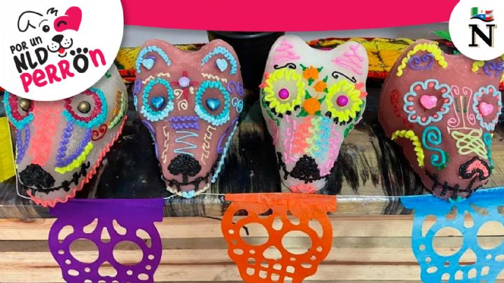 Crean calaveras de azúcar de mascotas para incluirlas en el altar de Día de Muertos