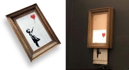 La obra de Banksy que se autodestruyó después de que la compraron por un millón de libras
