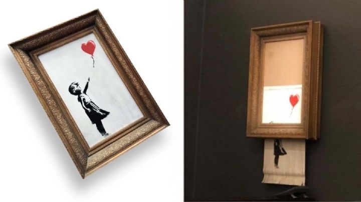 La obra de Banksy que se autodestruyó después de que la compraron por un millón de libras