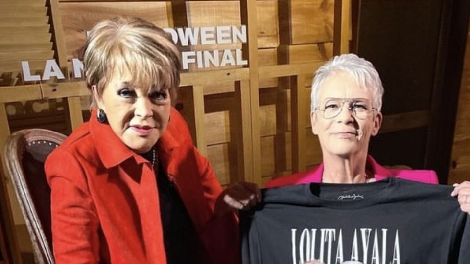 La actriz Jamie Lee Curtis visitó a la periodista Lolita Ayala en la gira de promoción