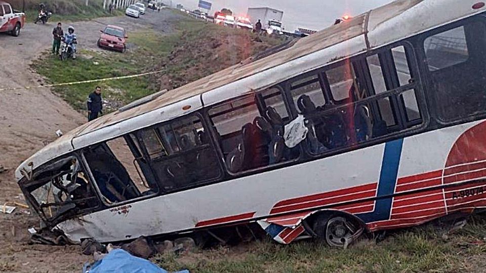 En el choque en la carretera México-Veracruz