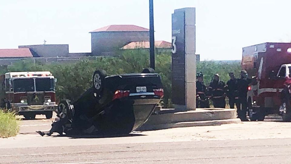 Esta volcadura sucedió unos días en el mismo sector de TAMIU