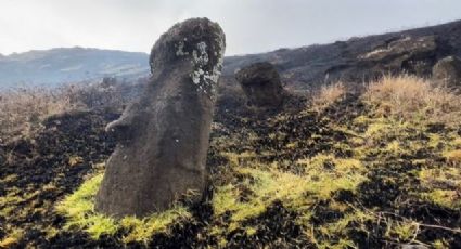 Incendio daña "irreparablemente" las famosas cabezas de Pascua