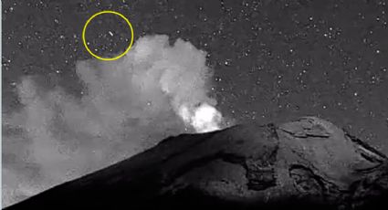 Captan OVNI entrando a cráter del Popocatépetl | VIDEO