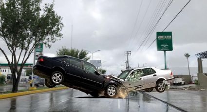 Esta lluvia en Nuevo Laredo es la más peligrosa ¡Cuidado! | VIDEO