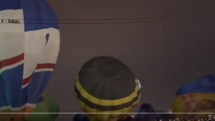 VIDEO | Fuertes vientos causan pánico al desinflar Globos aerostáticos en León