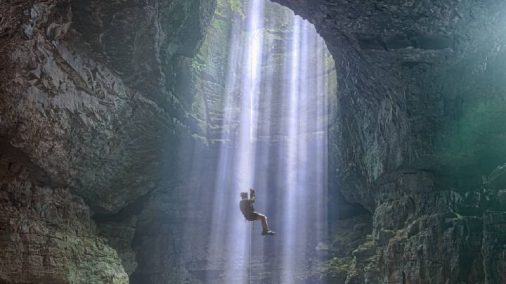 Excursionista regio muere en la Huasteca Potosina al reventarse la soga que lo amarraba